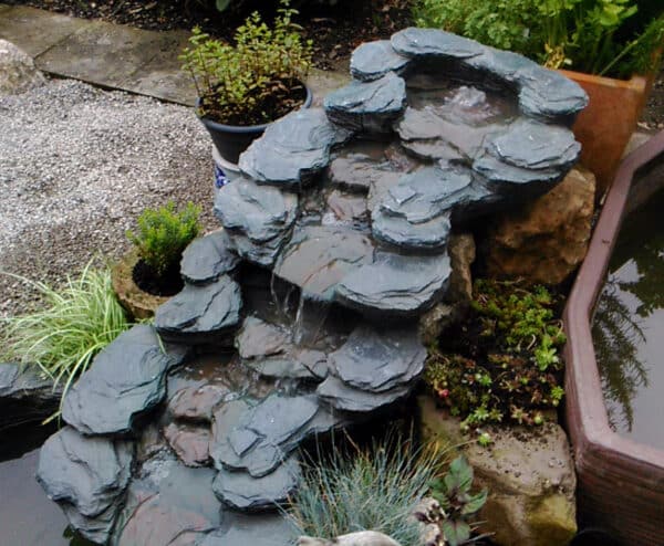 Vandløb formstøbt element sæt med pumpe (Stone design) - Image 10