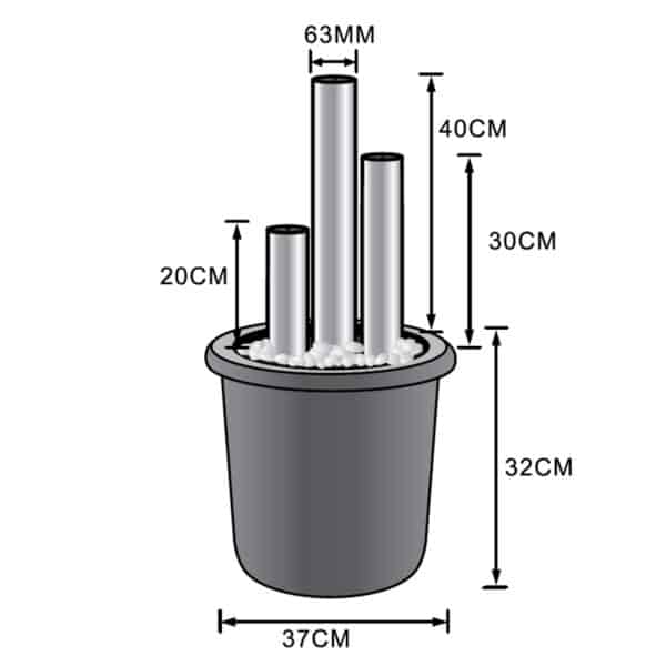 Ionic Søjle Springvand 40 cm - Image 4