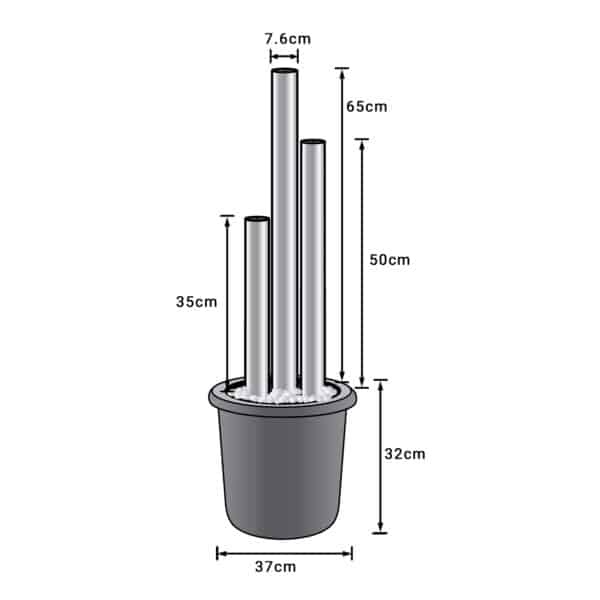 Ionic Søjle Springvand 65 cm - Image 4