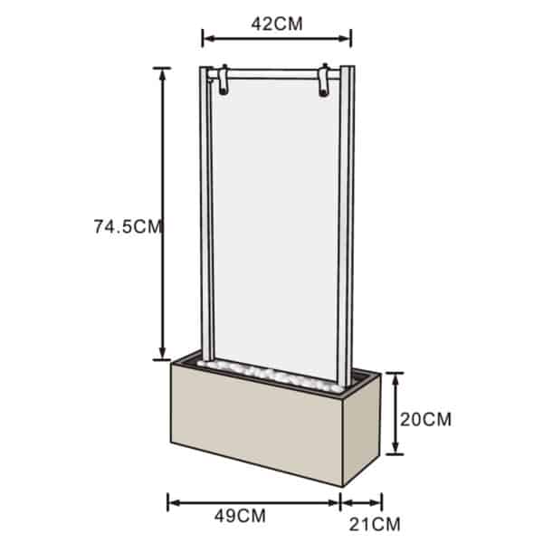Glas Vandvæg - Image 7
