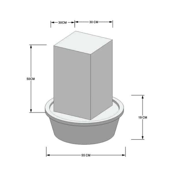 Peru (M / 50 cm) Vandfontæne i corten stål - Image 4
