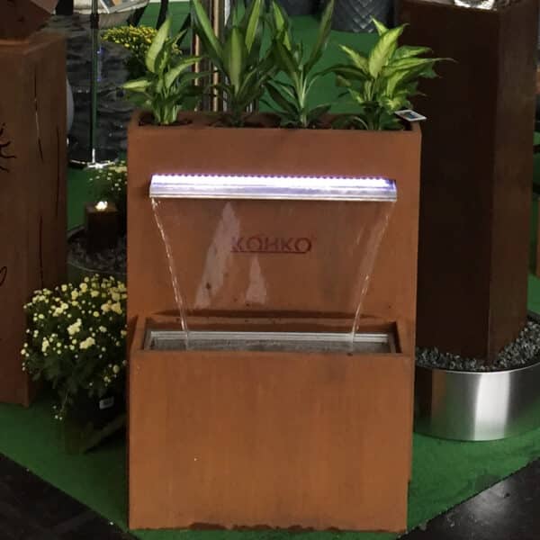 Argentina Vandfald m. plantekasse i corten stål - Image 6