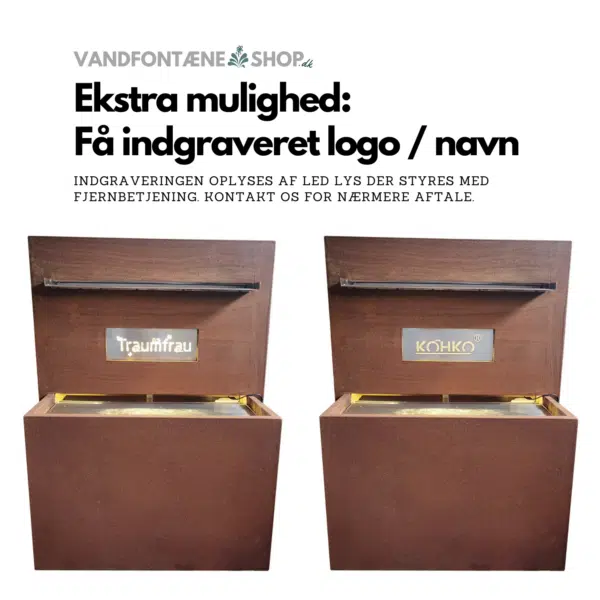 Argentina Vandfald m. plantekasse i corten stål - Image 4