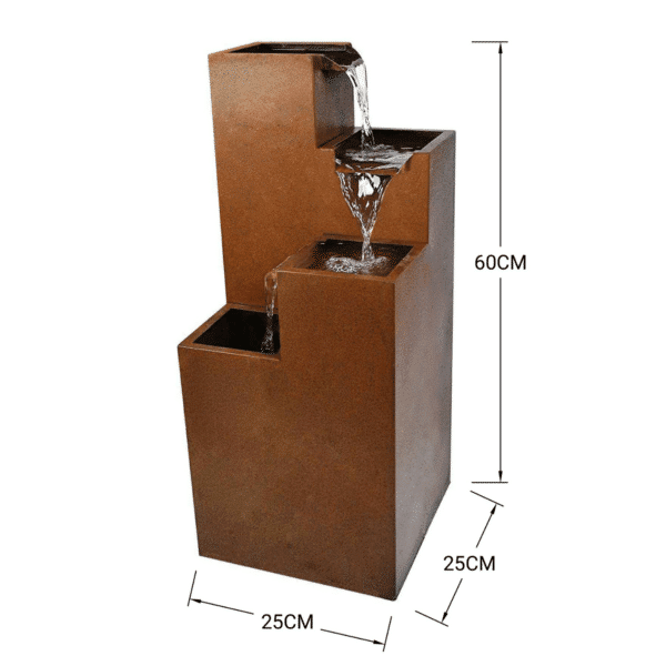 Ribero (S) Vandfontæne 60 cm i corten stål - Image 6