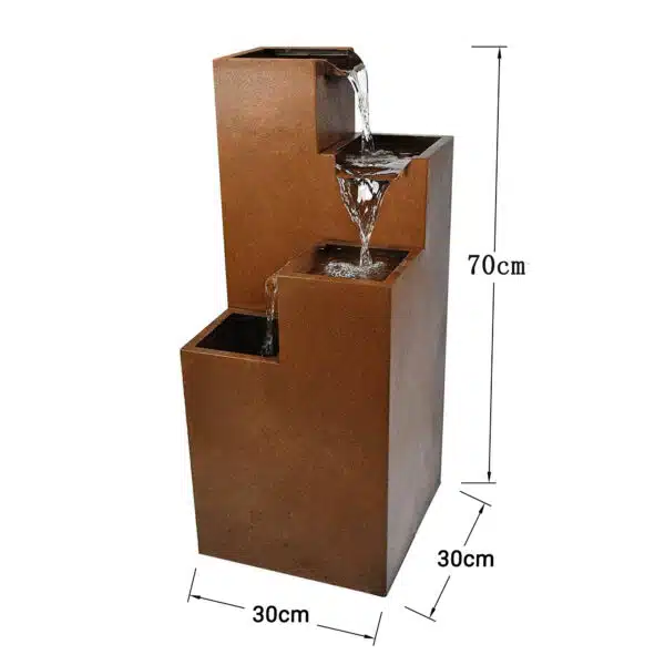 Ribero (L) Vandfontæne 70 cm i corten stål - Image 2