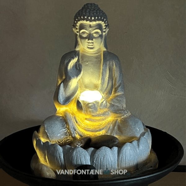 2 Buddha Indendørs vandfontæner med LED lys (sæt) - Image 7