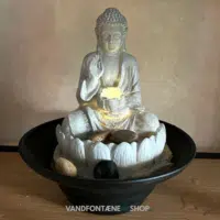 2 Buddha Indendørs vandfontæner med LED lys (sæt) - Image 5