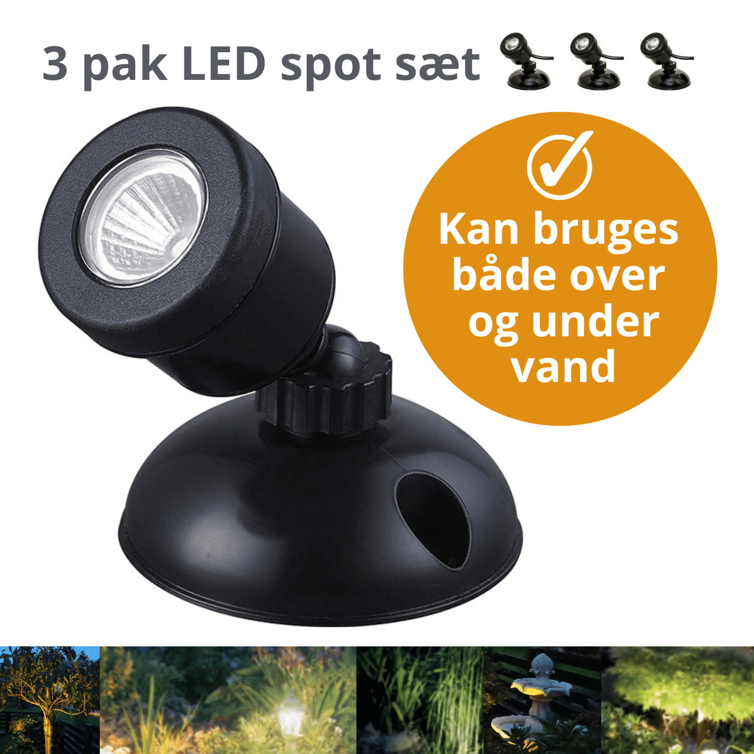 Spot led autocollant avec commande 3pcs – Cheapshop