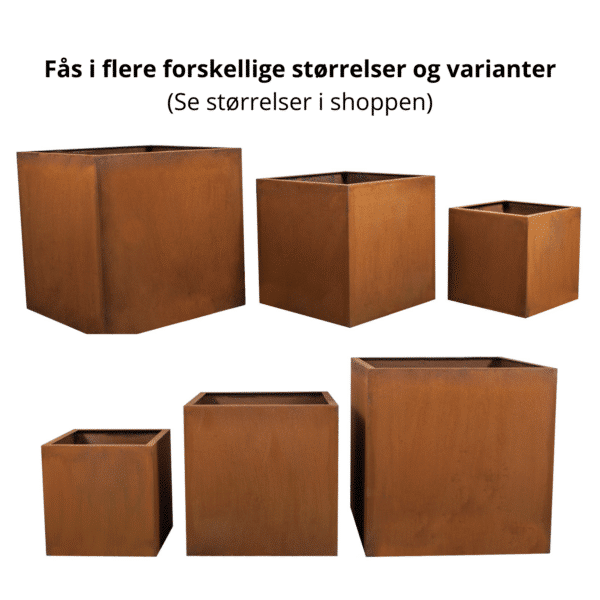 Plantekasse corten stål - L37 x D37 x H32 cm - Image 3