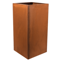 Plantekasse corten stål - L45 x D45 x H80 cm
