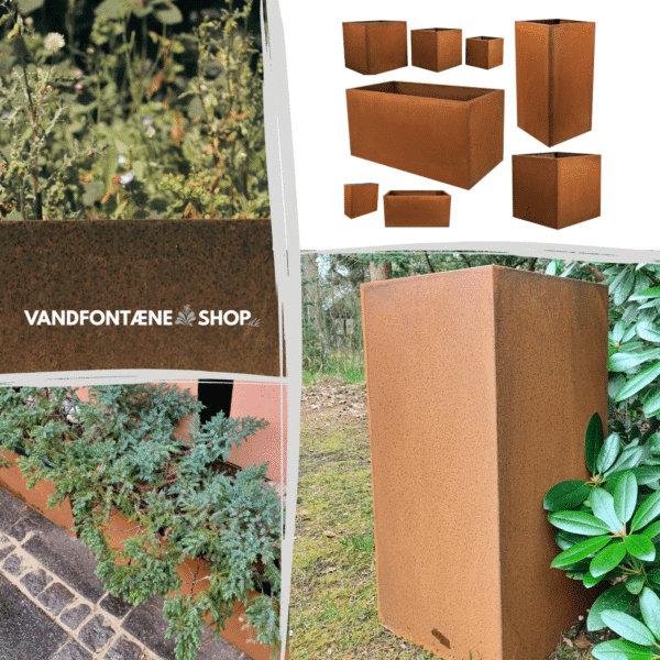 Plantekasse corten stål - L27 x D27 x H67 cm - Image 6