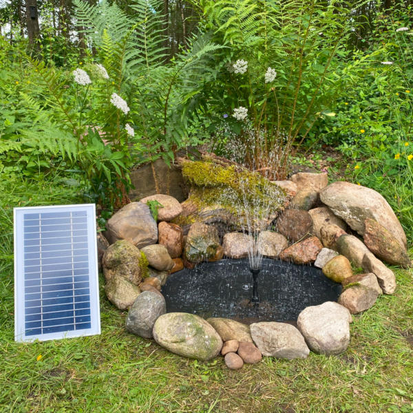 Solcelle fontæne pumpe 600 l/t med lys - Image 2