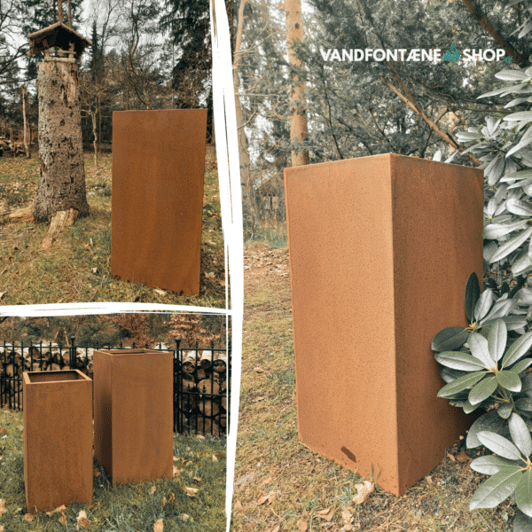 Plantekasse corten stål - L27 x D27 x H67 cm - Image 5