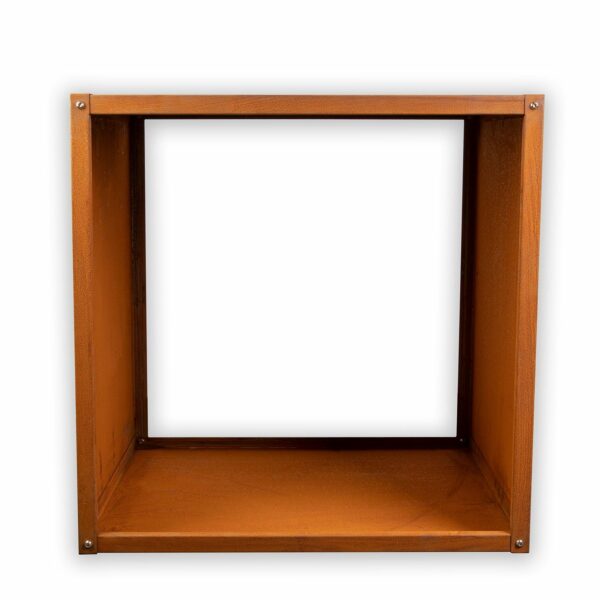 Plantekasse corten stål (m. skruer / u. bund) - L50 x D50 x H40 cm - Image 3