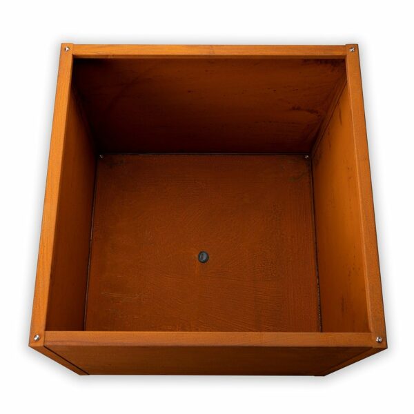 Plantekasse corten stål (m. skruer / m. bund) - L100 x D100 x H50 cm - Image 3