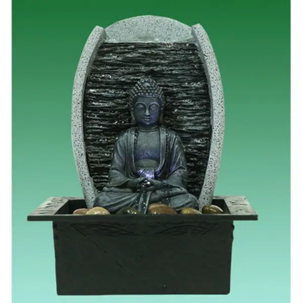 Buddha Indendørs vandfontæne med LED lys - Image 2