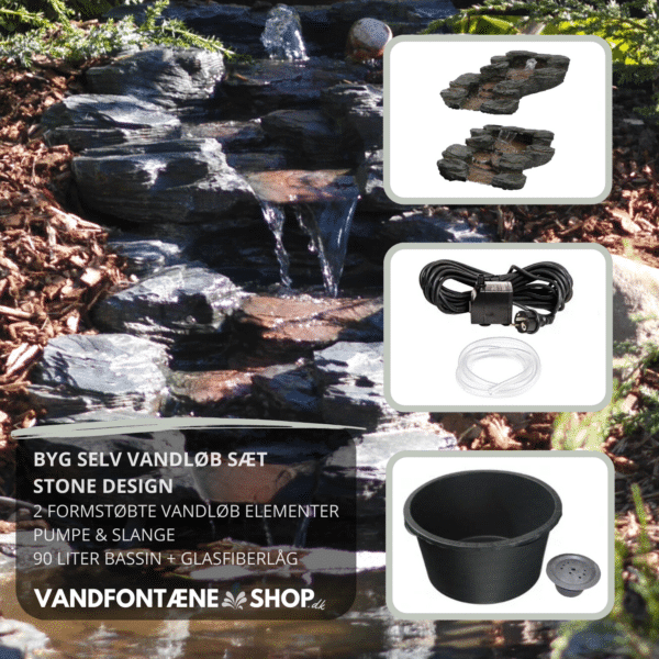 Vandløb komplet byg-selv pakke (Stone design) - Image 2
